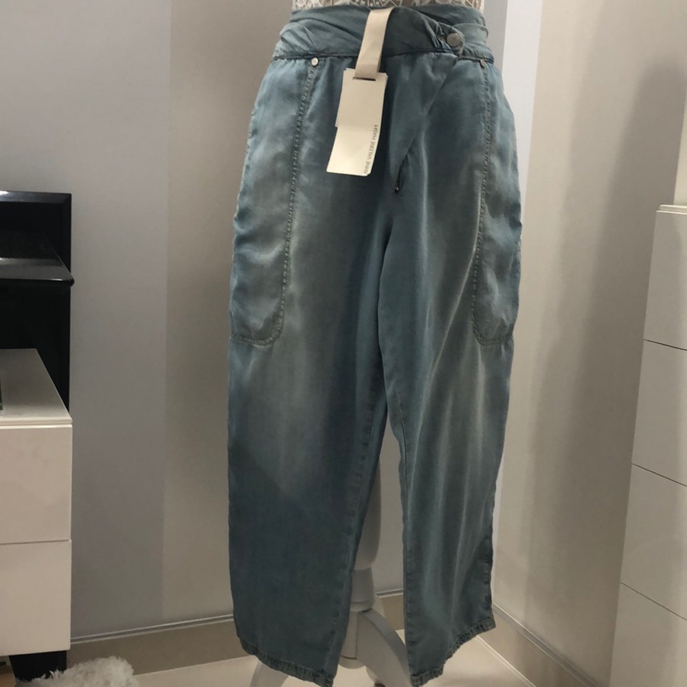 Asymmetric Fly Cropped Jeans by ANNE VALERIE HASH